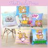 Lankybox Decorative Soft Pillow Case Cushion Cover For Comfortable Car Travel