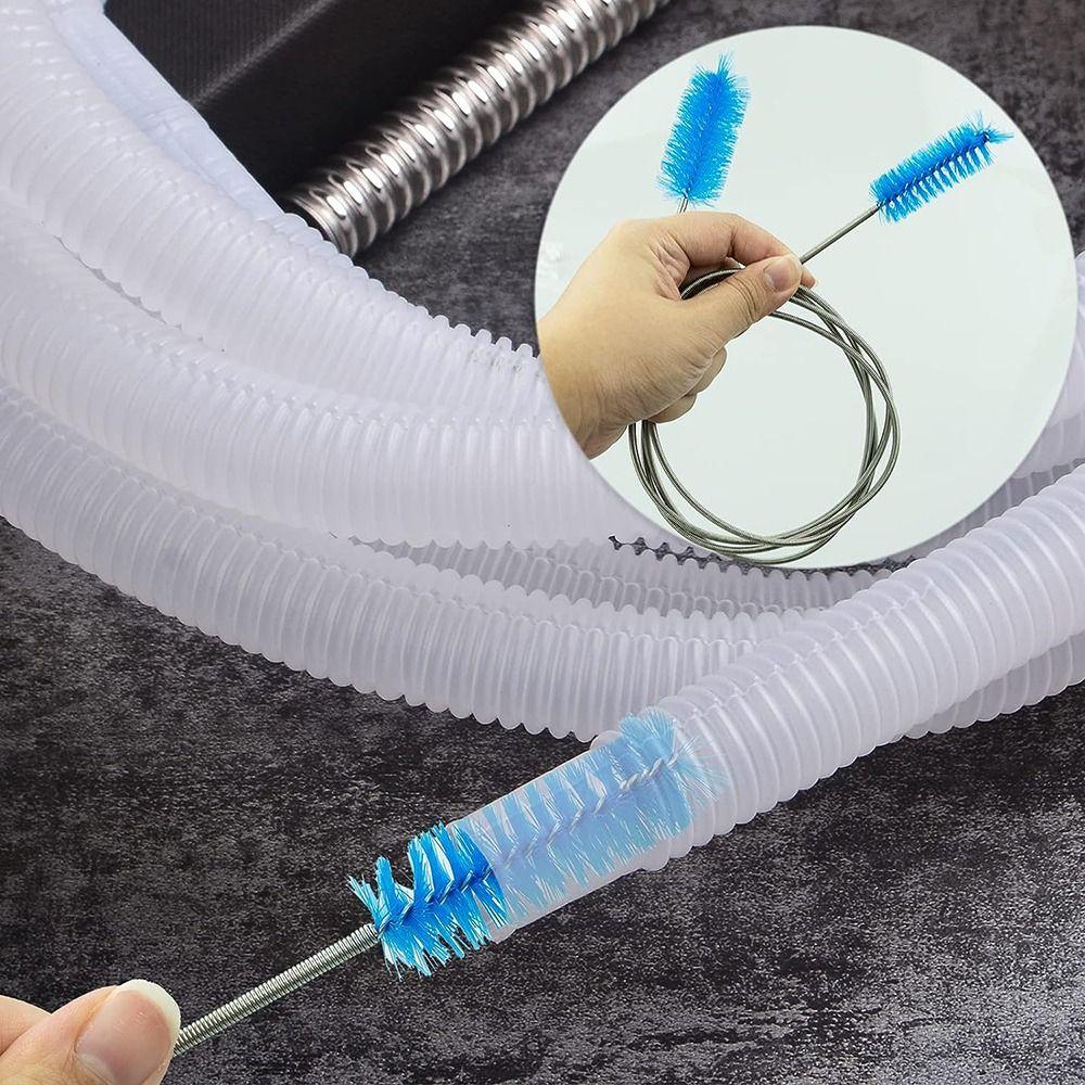 Blue 61" Pipe Brushes Extra-Long Hose Cleaner Brush Aquarium Filter Hose Brush Drain Hole Dredging