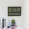 Простые и модные бесшумные электронные часы Настенные часы с ЖК-дисплеем и вечным календарем Сверхбольшой цифровой дисплей 0302