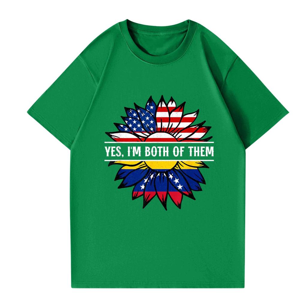 Женская и мужская модная футболка с круглым вырезом, повседневная, с принтом, с коротким рукавом