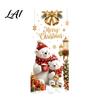 Home Holiday Decoration Christmas Window Clings Cute Snowman Santa Penguin Reindeer Stickers for Removable Festive Wall Art Glass Reusable