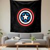 Captain America Shield Design Patterned Tapestry Decorative Wall Hanging, Home Bedroom Living Room Decor