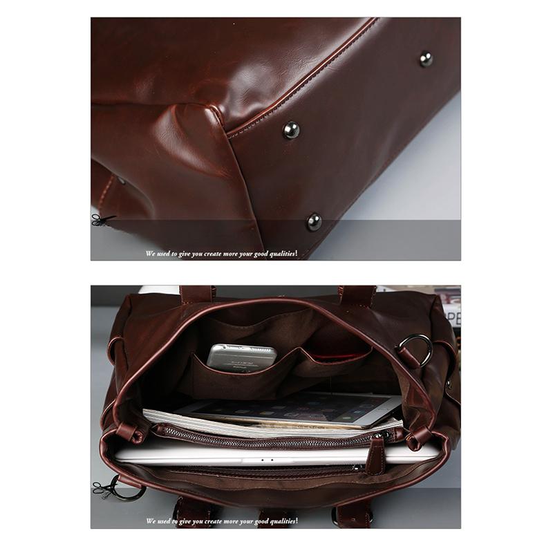 Мужские сумки, кожаные портфели большой вместимости, мужские повседневные сумки-мессенджеры, сумки через плечо в стиле ретро, деловые компьютерные сумки