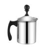 Portable Stainless Steel Milk Frother, 400/800ML, Stovetop Safe, Coffee Foamer, Milk Frother, Coffee Mixer for Milk, Latte, Macchiato, and More, Perfe