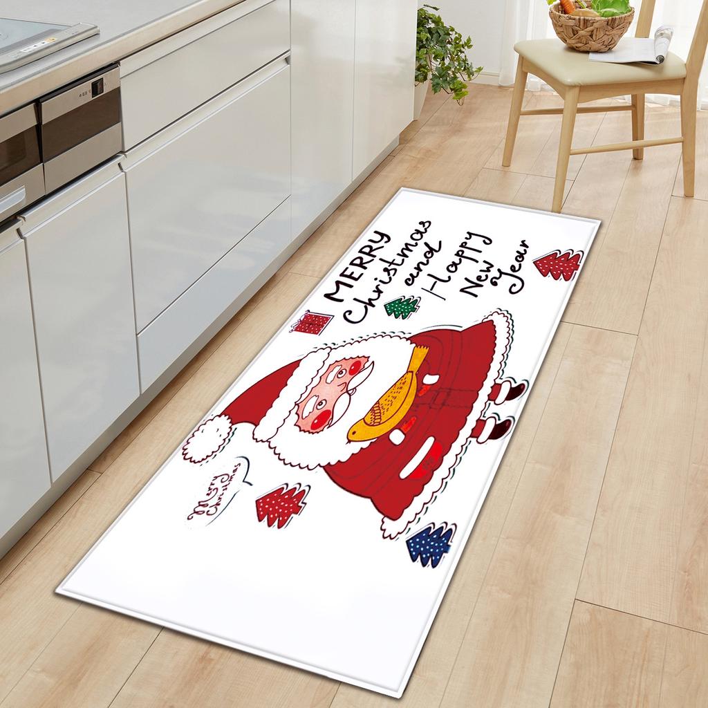 Christmas Kitchen Sand Carpet Doormat Long Floor Mat