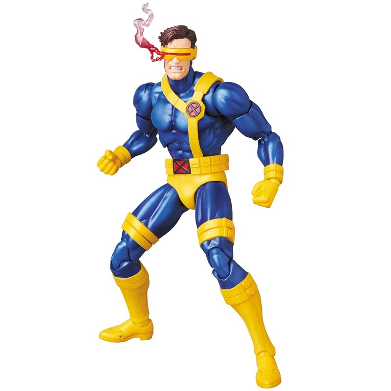 MAFEX №099 Люди Икс Циклоп Комиксная версия. Предварительно раскрашенная экшн-фигурка, высотой примерно 160 мм