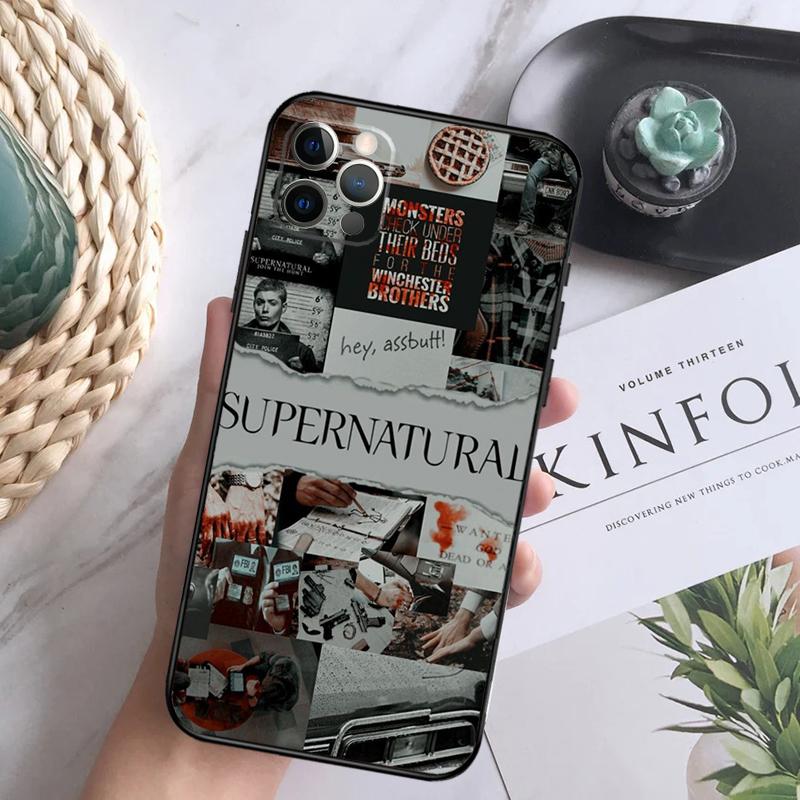 Supernatural SPN Dean Sam Phone Case For iPhone 16 Pro 11 12 13 14 15 Pro Max Mini XS X XR 7 8 16 Plus Cover Coque