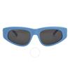 Balenciaga Grey Cat Eye Ladies Sunglasses Bb0095s 011 53