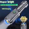 3 режима светодиодный тактический фонарик, сверхмощный USB-аккумулятор, сильная яркость, сильный свет, высокая мощность, зум, наружное освещение