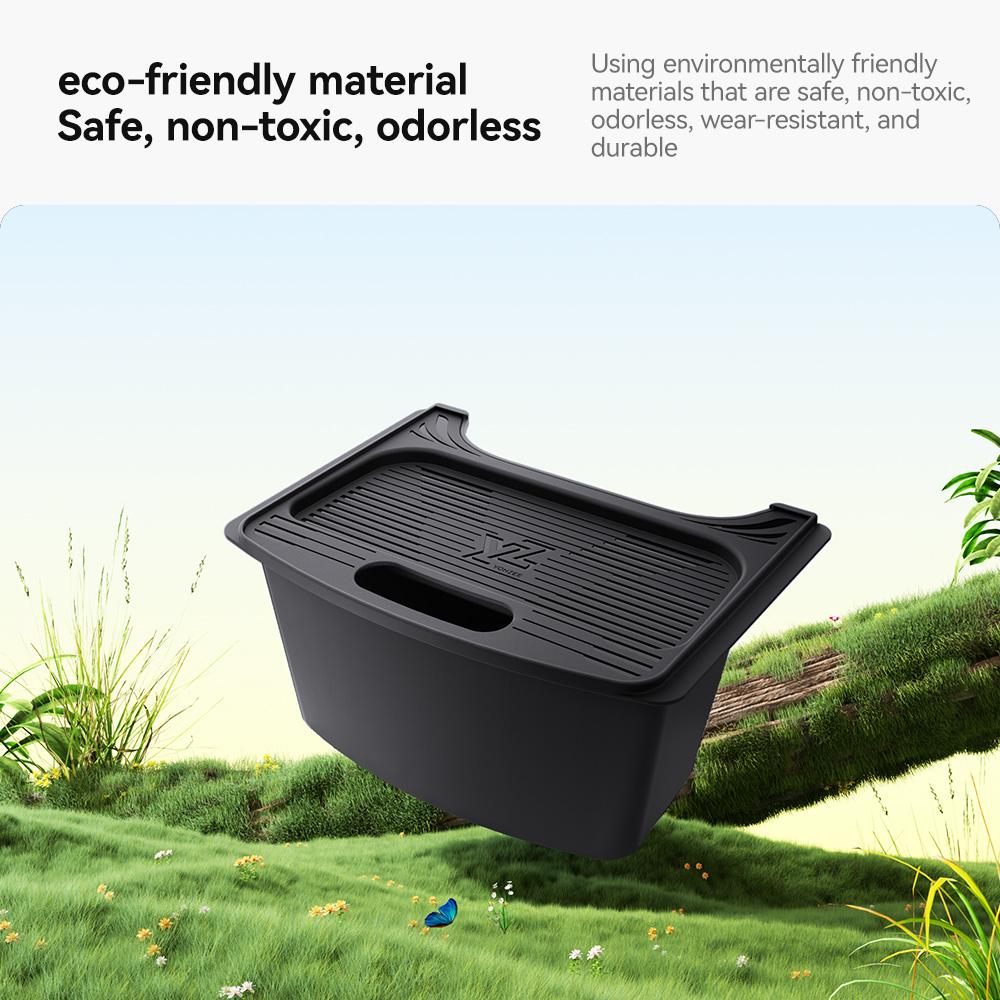 YZ For Tesla Model 3 Y Highland Juniper 2025 Rear Seat Storage Box Organizer Center Console Bins Backseat Trash Can Garbage Bag