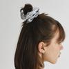 MIDNIGHT MOMENT Gloss Scrunchie - Silver