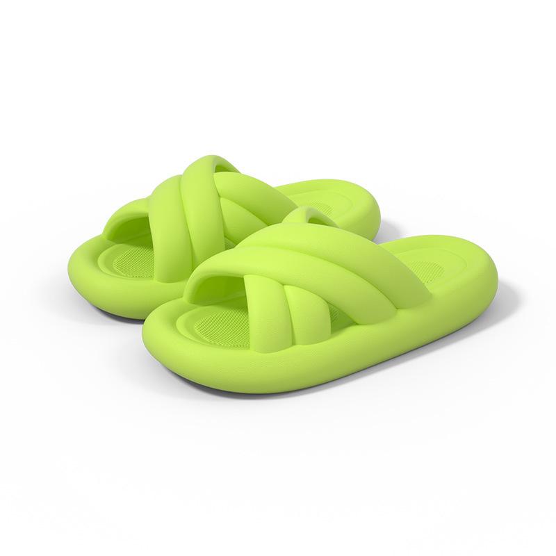 Летние женские тапочки на платформе Cross New