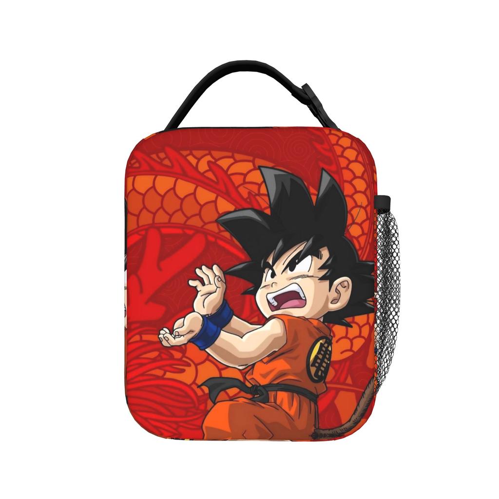 DBZ Гохан Супер Сайян Изолированные Сумки для Ланча Сумка-холодильник Многоразовая, Контейнер для Еды Портативная Сумка-тоут Ланч-бокс Девочка Мальчик Пляж На открытом воздухе
