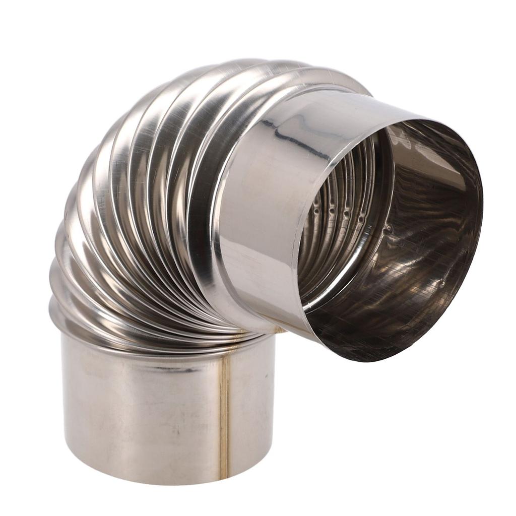 Гибкий дымоходный вкладыш из нержавеющей стали с регулируемыми отводами для печи - Устойчивый к коррозии, Высокая термостойкость, Легкая установка