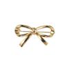 Balletcore Bowknot Brooch Korean Style Anti-Exposure Brooch Temperament Hollow Metal Brooch  Women