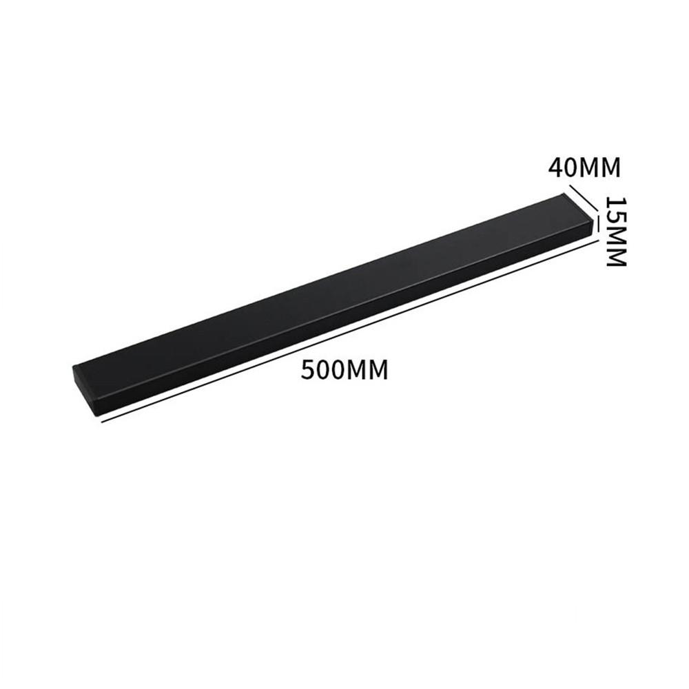 Многоразмерный черный магнитный держатель для ножей из нержавеющей стали 304, не прокалывающий настенный держатель для ножей, подставка для хранения на магните