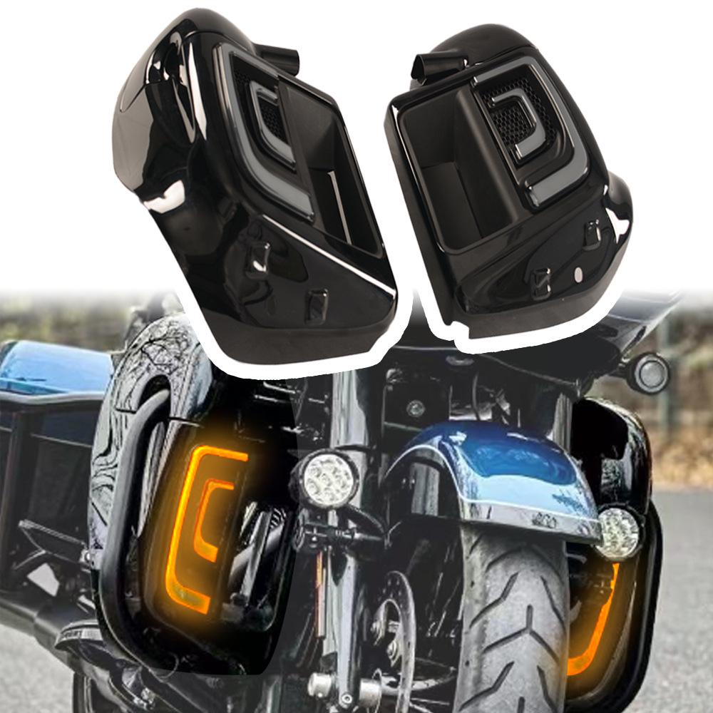Harley-Davidson Sportster & Softail 2014-2023 Black Motorcycle Leg Guards
