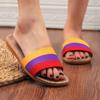 Summer Linen Women'S Slippers Flat Sandals Home Color EVA Lightweight Shoes For Women Casual Slippers