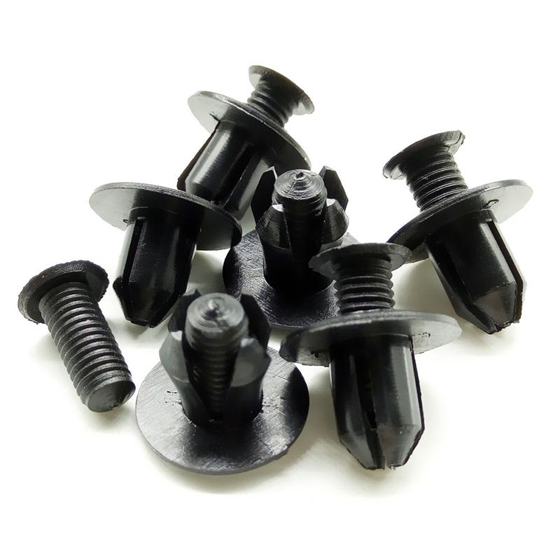 Пластиковые крепежи для бампера и крыльев 50 штук 8 мм