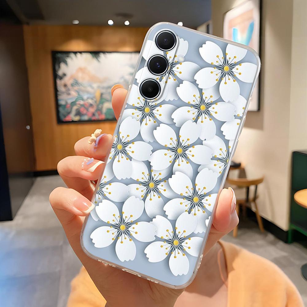 6.7" Для Samsung A36 SM-A366E Чехол Расписной Узор Мягкий Прозрачный Силикон ТПУ Чехол на Для Samsung Galaxy A36 5G A366 Чехлы Fundas