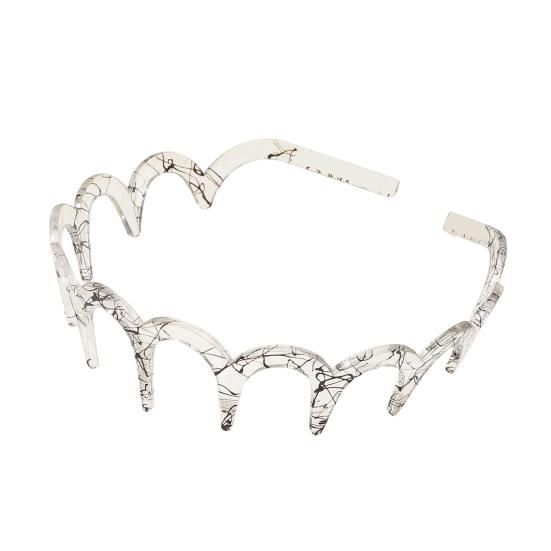 Женская повязка на голову, нескользящая, с зубчиками, из невыцветающего материала, повязка для волос, яркий цвет, головной убор для купания, аксессуар для волос