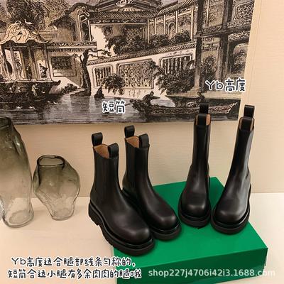 Бен~ Челси короткие ботинки женские весна и осень средняя голень толстая подошва сигаретная трубка британский стиль ботинки-сигаретная трубка ботинки Мартин бархат