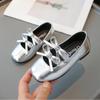 Spring Autumn Kids Leather Shoe Simple Classic Girls' Flat Shoes Fashion Versatile Children Causal Non-slip Ballet Shoes Soft