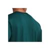 Under Armour Однотонная повседневная тренировочная дышащая футболка с круглым вырезом и коротким рукавом для мужчин, топы цвета морской волны 1383668-449