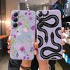 Мягкий силиконовый чехол Flower Animal для Xiaomi Redmi Note 13 Pro 13C 14 Samsung A35 A55 M35 S24 Huawei Honor 200 iPhone Camera Защитный противоударный чехол