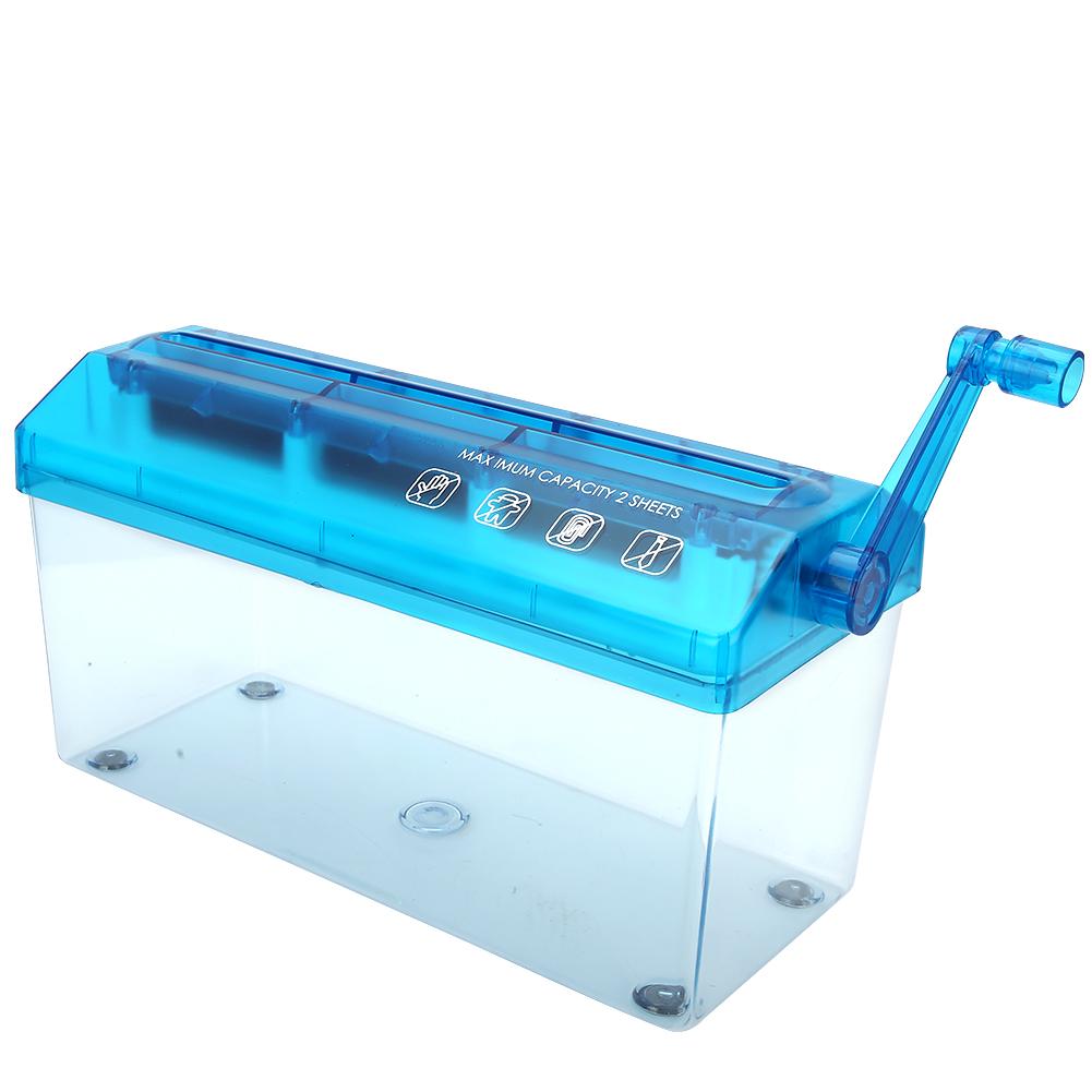 Ручной шредер МИНИ Настольный ручной канцелярский принадлежности Защита конфиденциальной машины