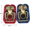 Cosses batterie - AIMOONSA - Lot de 2 - Libération rapide 12V - Ø+19mm/Ø-17mm - Rouge &amp; Bleu