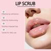 Lip Scrub Daily Hydration Natural Plump Glossy Soft Lips Water-Based Non-Sticky Gentle Exfoliator Lip Care