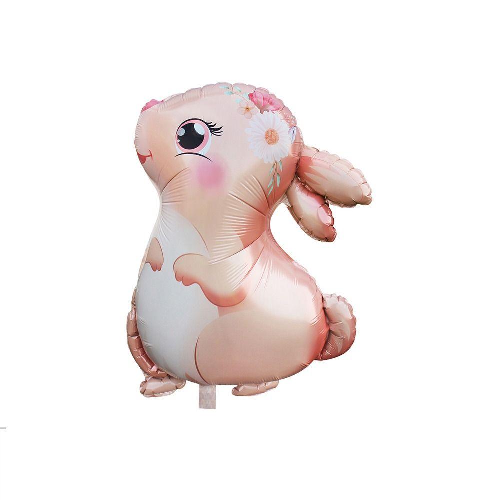 4 цвета, джунгли, животные, кролик, воздушный шар, мультяшная форма, алюминиевая пленка, воздушные шары для детской вечеринки