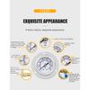 MAIRUIKESI Hot Seal Pressure Gauges Manometer 40mm -1-0-400bar/psi Back Connection With Flange For Air Water Fuel Oil