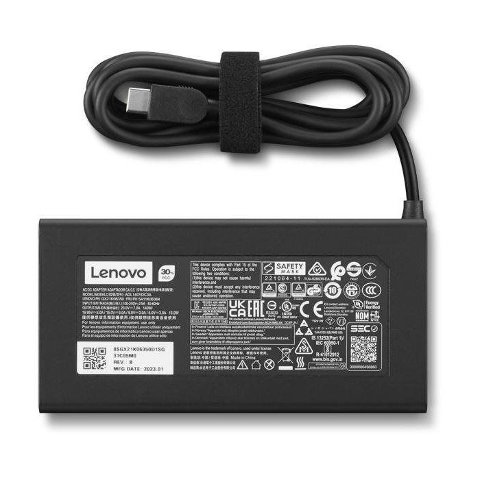 Adaptateur secteur - LENOVO - Lenovo Legion Slim 140W (USB-C) - 140 W - USB-C - Câble 1 m