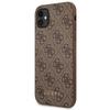Guess Guhcn61G4Gfbr Iphone 11 / Xr 6,1Brown/Brązowy Twarde Etui 4G Metalowe Złote Logo