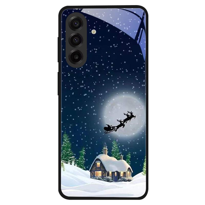 Закаленное стекло в рождественском стиле для Samsung Galaxy S24 S22 S21 S23 S25 Ultra Fe Ударопрочный чехол S25FE S25 Edge Shell Coque