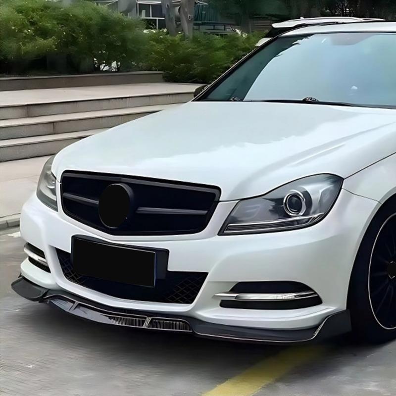 For Mercedes Benz C class W204 2011-2014 Deflector Facelift Front Splitter Bumper Lip Chin Protector Tuning Accessories Body Kit