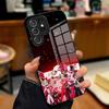 Чехол для телефона H-Hazbin Hotel для Samsung A25 A13 A33 5G A54 A36 A35 A56 A52 A14 Ударопрочный стеклянный чехол
