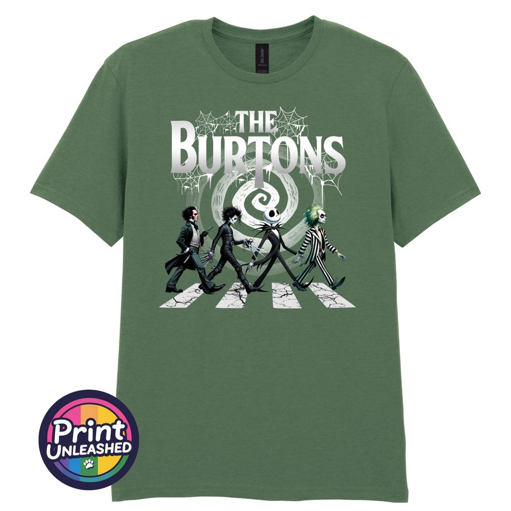The Burtons Parody TShirt Unisexs Funny Music Movie Tee Beetlejuice Gift for Dad