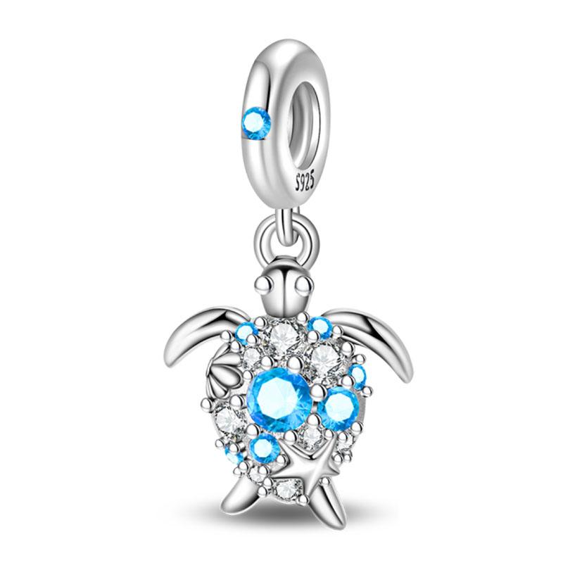 Ocean Модные Шармы-Подвески из Серебра 925 Пробы Дельфин Краб Лодка Пляж Бусины Подходят для Браслетов 3 мм Оригинальные DIY Продуманные Изделия Тонкой Работы Подарки