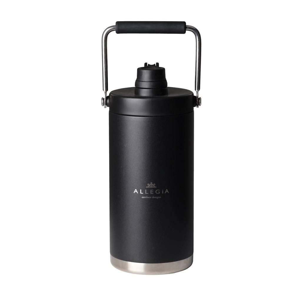 AllegiA Ice Container Outdoor Vacuum Keeps Ice Can Also Hold Hot Stainless Matte Jug, Bottle, Cold, 1.8L/3.5L Capacity, Portable, Long-Lasting, Ice,