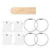 Plastic Floss Bobbin Set CrossStitch Embroidery Thread Management Tool Manual Winding White