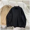 Осенняя корейская мода, однотонная простая рубашка с длинными рукавами и фонариками, топы с отложным воротником, женская свободная одежда, Blusas 29581