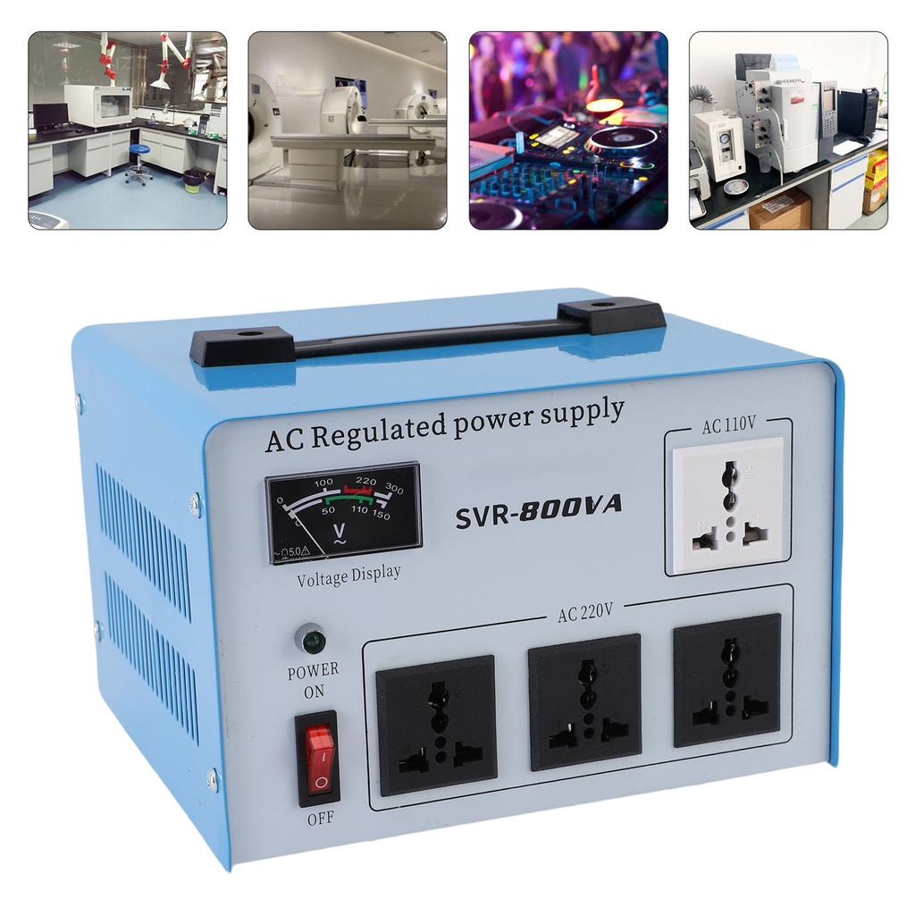 Автоматический стабилизатор напряжения 800 В, однофазный, для компьютеров, смартфонов, фотооборудования