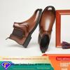 Men's British Style Genuine Leather Chelsea Martin Boots, Autumn-Winter Business Casual Trend.
