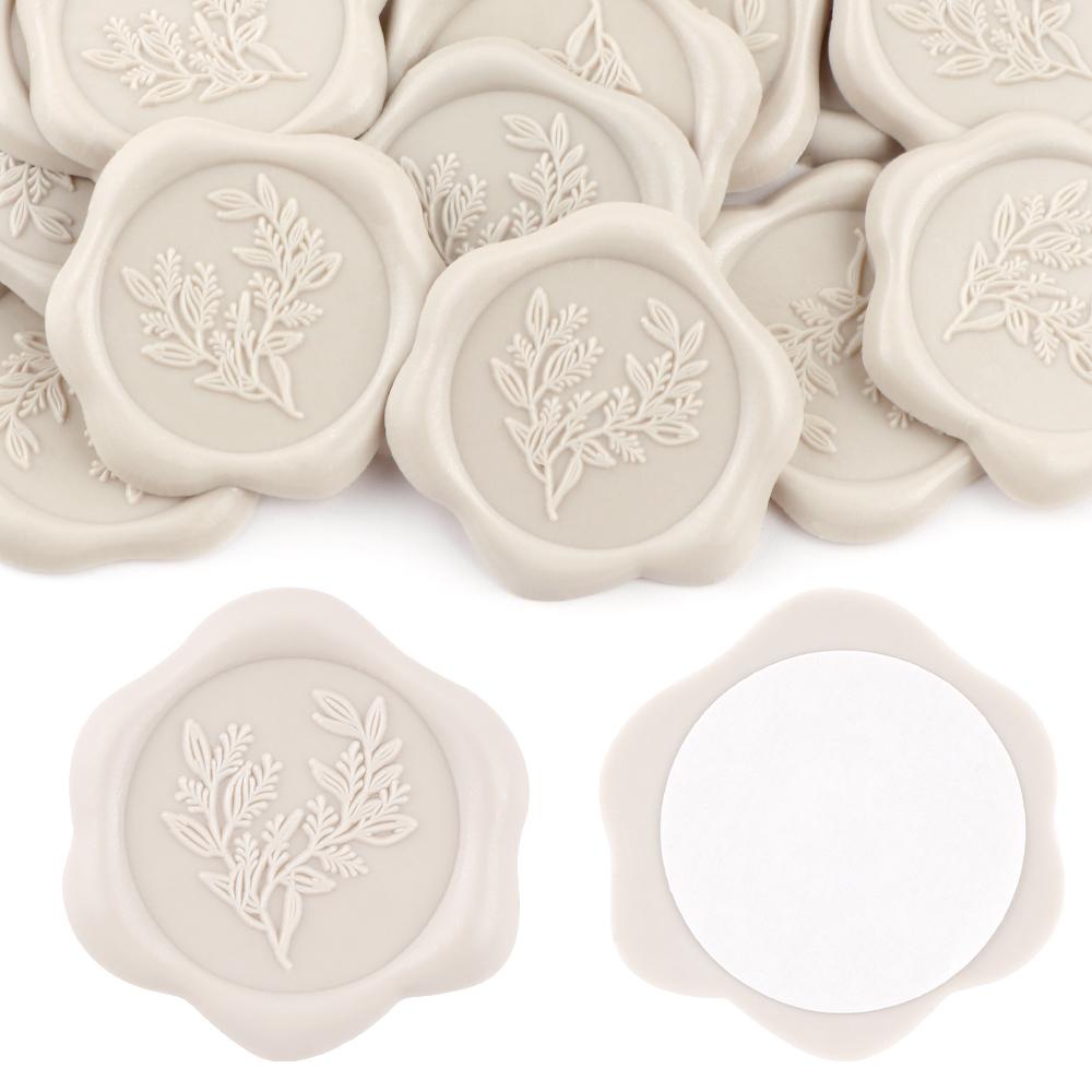 20 шт. Наклейки для восковой печати Многоцветные Эвкалипт Свадебное приглашение Конверт Самоклеящиеся наклейки-печати Идеально для приглашения