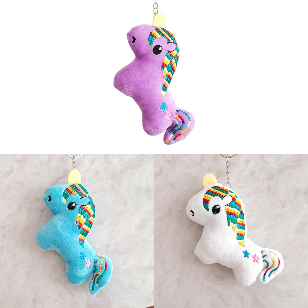 Soft Unicorn Plush Toy Pendant With Sealed Velvet Fabric For Gift Giving