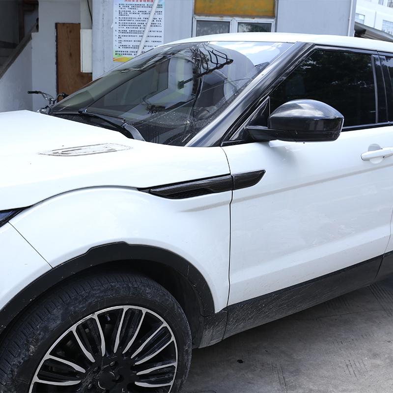 Для Land Rover Range Rover Evoque 2012-2018 крыло боковое вентиляционное отверстие крышка накладка декоративная наклейка глянцевый черный автомобильный аксессуар