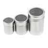 Stainless Steel Spice Pepper Shakers Chocolate Shaker Lid Sugar Bowl Cocoa Container Powder Coffee Sifter Kitchen Accessories